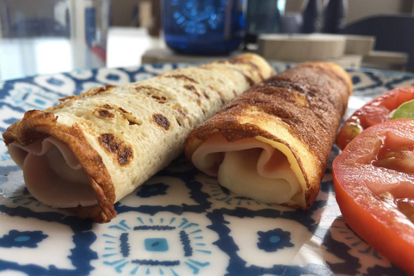Creps de jamón y queso