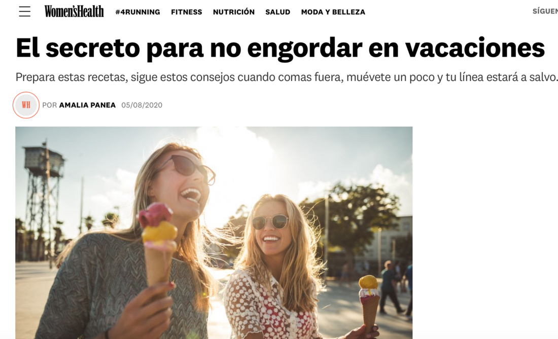El secreto para no engordar en vacaciones