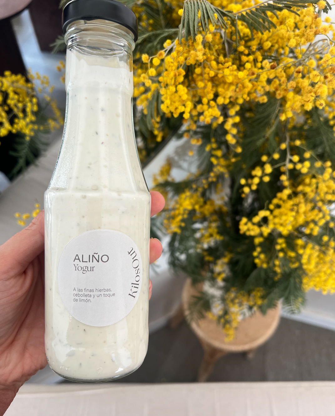 Aliño yogur a las finas hierbas