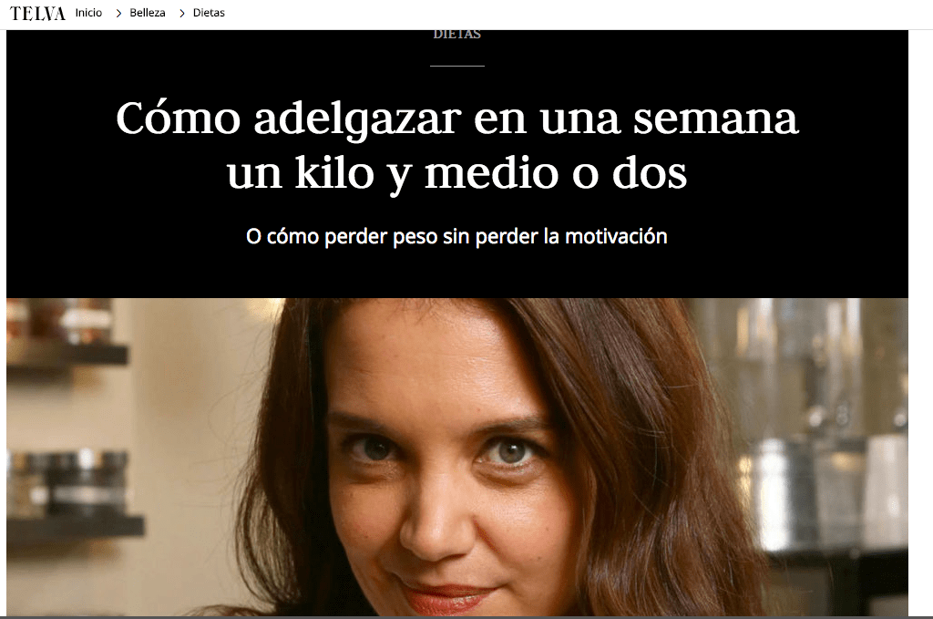 Cómo adelgazar en una semana un kilo y medio o dos