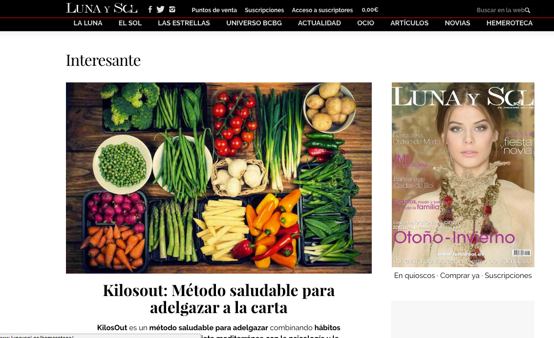 Kilosout: Método saludable para adelgazar a la carta