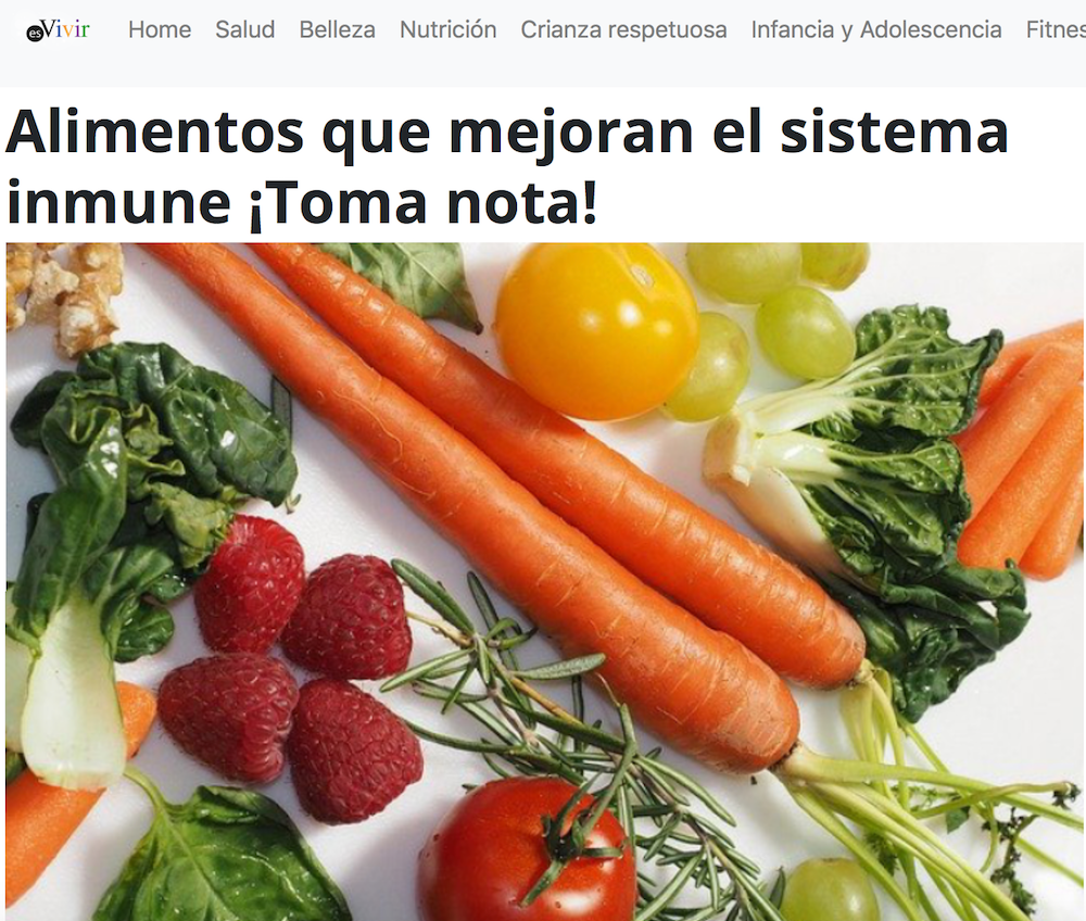 Alimentos que mejoran el sistema inmune ¡Toma nota!