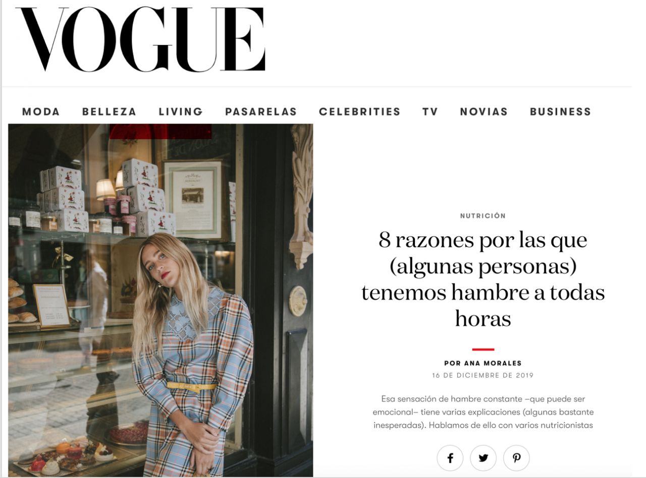8 razones por las que (algunas personas) tenemos hambre a todas horas.