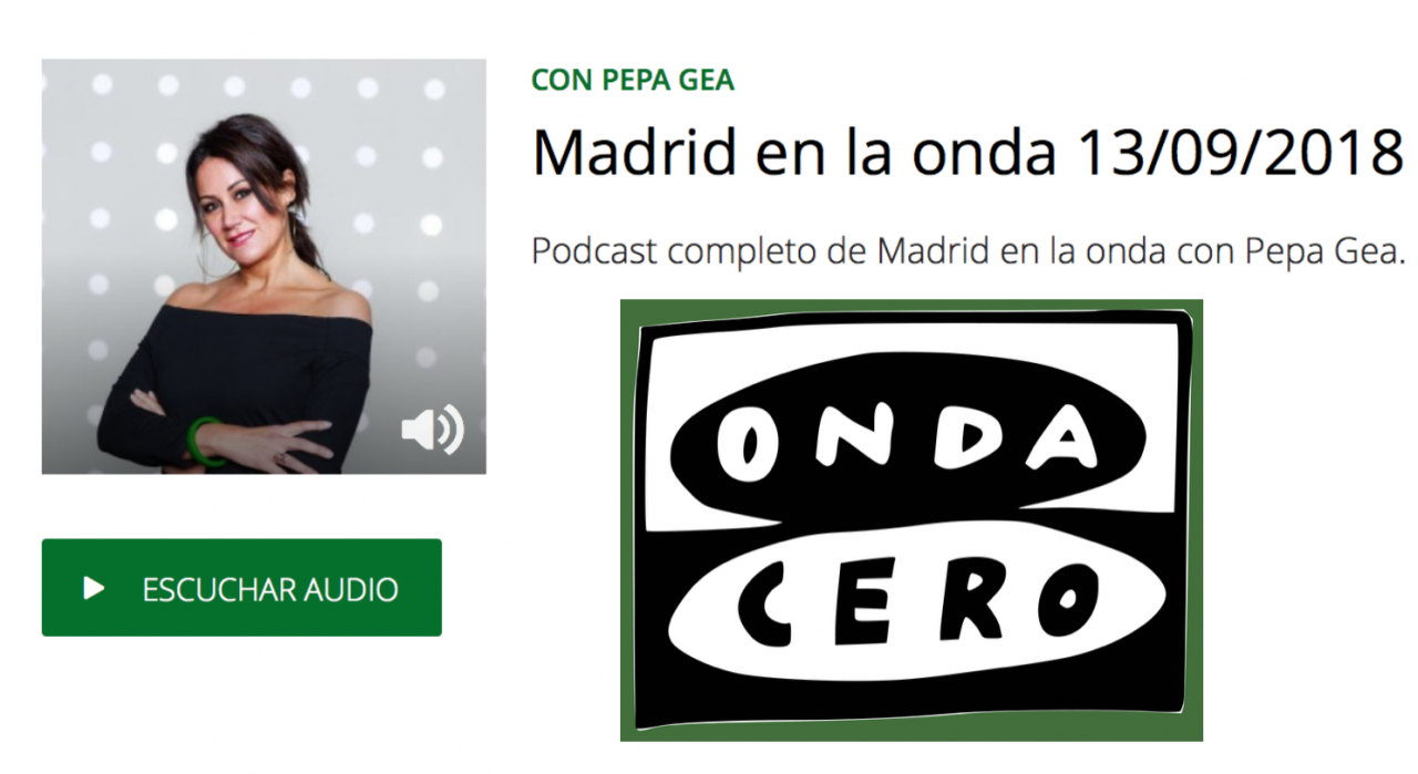 Entrevista ONDA CERO RADIO