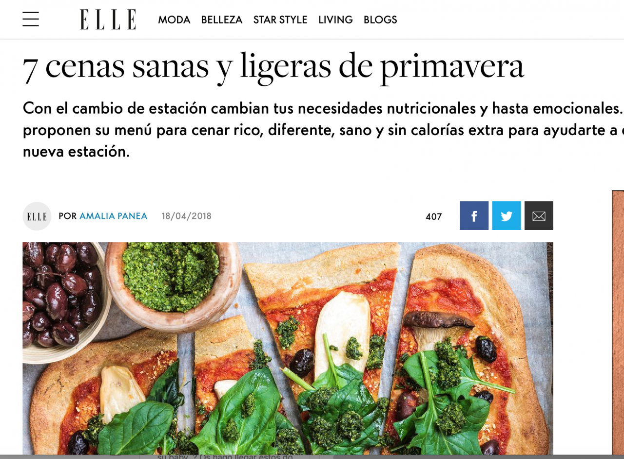 7 cenas sanas y ligeras de primavera