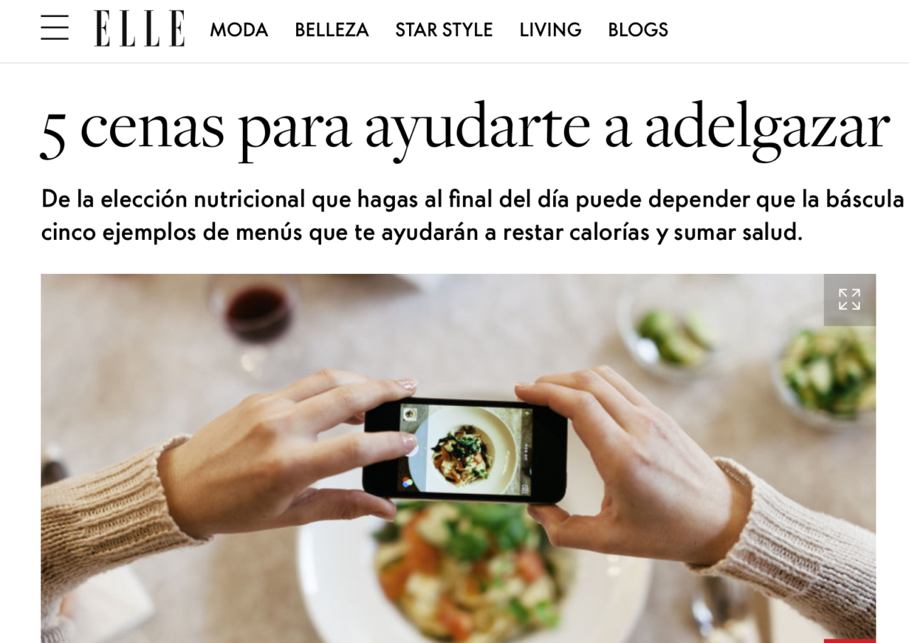 5 cenas para ayudarte a adelgazar