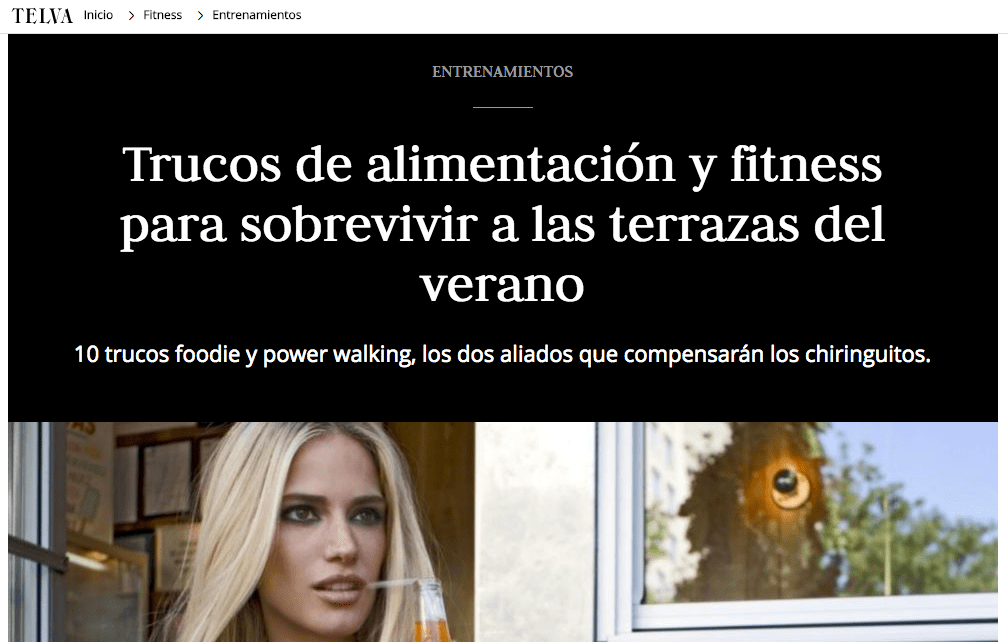 Trucos de alimentación y fitness para sobrevivir a las terrazas del verano